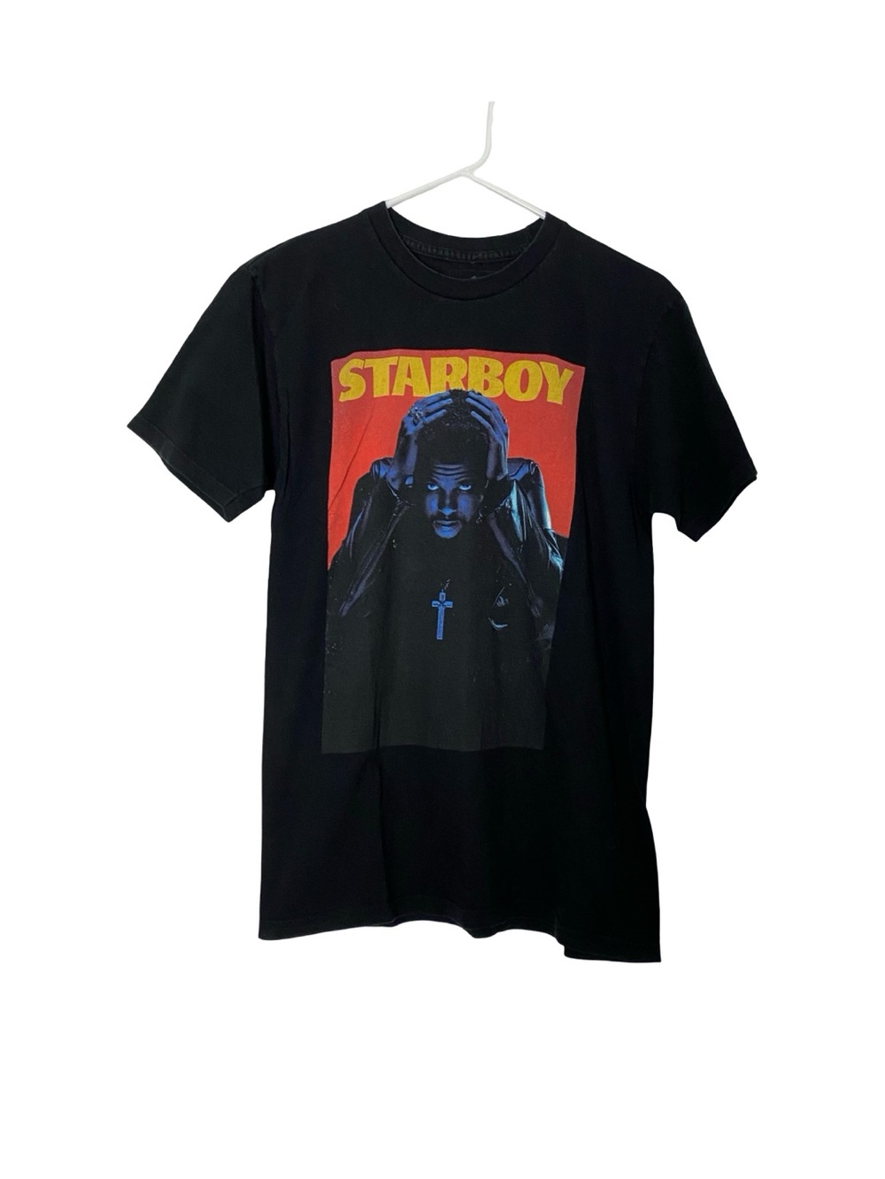The Weeknd Starboy Tee Tshirt Men Size Medium Unisex Weekend Black Graphic Print - Picture 6 of 6